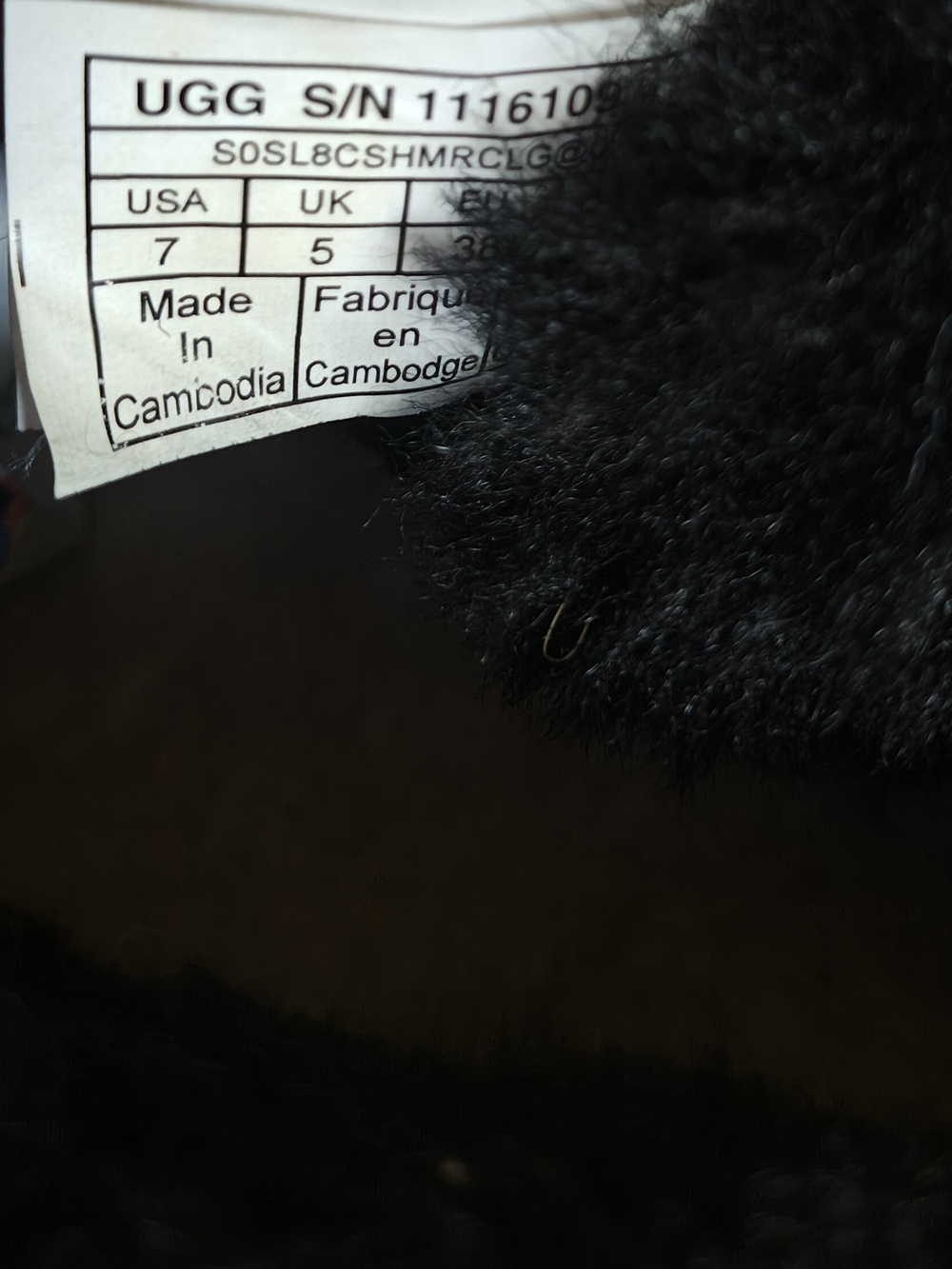 UGG Classic Ultra Mini In Black Women's Size 7 - Picture 8 of 10